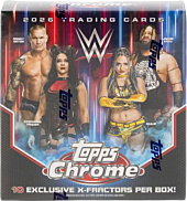 WWE - 2026 Topps Chrome Wrestling Trading Cards Mega Box