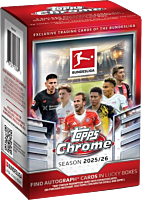 Bundesliga Football (Soccer) - 2025/26 Topps Chrome Soccer Trading Cards Value Box (7 Packs)