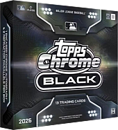 MLB Baseball - 2026 Topps Chrome Black Baseball Trading Cards Hobby Box (13 Cards)