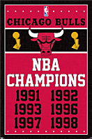 NBA Basketball - Chicago Bulls Champions Poster (306)