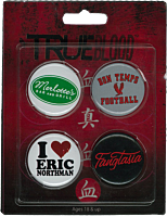True Blood - 4 Pack of Pins / Buttons Set #2