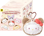 Hello Kitty & Friends - Fluffy Teddy Bear Series Blind Box Vinyl Plush Keychain (Single Unit)