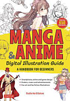 Manga & Anime Digital Illustration Guide: A Handbook for Beginners by Studio Hard Deluxe Paperback Book
