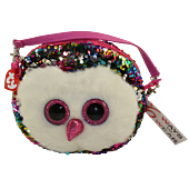 Beanie Boos - Owen the Owl 8” Flippable Handbag