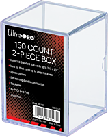 Ultra Pro - Clear 2-Piece Plastic Card Storage Box (150 Count)