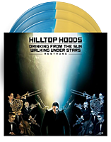 Hilltop Hoods - Drinking From The Sun, Walking Under Stars Restrung 10th Anniversary 3xLP Vinyl Record (Blue & Yellow Split Coloured Vinyl)