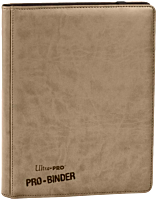 Ultra Pro - Beige Premium Leatherette 9-Pocket PRO-Binder Card Album
