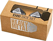 Ultra Pro - Heavy Metal Chrome D20 Dice 2-Pack