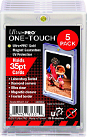 Ultra Pro - Clear 35pt Magnetic UV One-Touch Card Holder 5-Pack