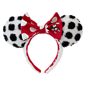 Disney - Minnie Rocks the Dots Sherpa Faux Leather Headband