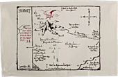The Hobbit - Thorin's Map Tea Towel