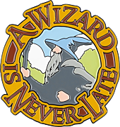 The Lord of the Rings - A Wizard is Never Late Enamel Magnet