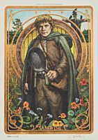 The Lord of the Rings - Samwise Gamgee A5 Art Card by Iona Brinch