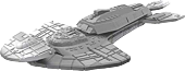 Star Trek - Attack Wing Cardassian Keldon Class Starship HeroClix Deep Cuts Unpainted Miniature Replica