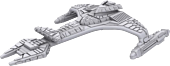 Star Trek - Attack Wing Vor'Cha Class Starship HeroClix Deep Cuts Unpainted Miniature Replica