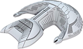 Star Trek - Attack Wing D'Kora Class Starship HeroClix Deep Cuts Unpainted Miniature Replica