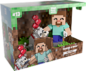 Minecraft - Taming A Wolf 5" Vinyl Figure Diorama