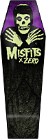 Misfits - Misfits x Zero Coffin Cruiser Glow in the Dark 9.5" Skateboard Deck (Deck Only)